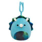 VILMOS Blue Triceratops - 3.5" Clips-Ons SQUISHMALLOWS (NEW CLIP DESIGN)