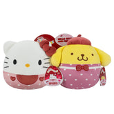 Hello Kitty + Pompompurin PAIR (SET of 2)  -  8" V-Day Squishmallow Plush