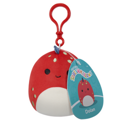 DOLAN Red Dino - 3.5" Clips-Ons SQUISHMALLOWS