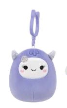 LUNASHA Purple Yeti - 3.5" CLIP Holiday Squishmallow Plush