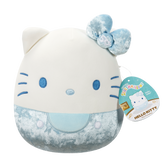 BLUE - 8" HELLO KITTY 50Th VELVET Bows - SANRIO SQUISHMALLOWS