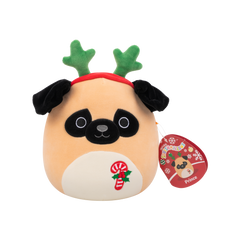 PRINCE Brown Pug - 7.5" Holiday A Squishmallow Plush