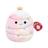 LAUREL Xmas Tree Pink - 12" Holiday Squishmallow Plush
