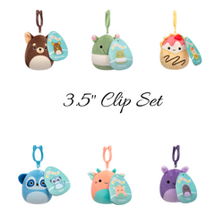 FULL Set of 6 Clips - 3.5" CLIP Plush Squishmallow