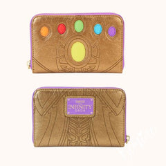 Loungefly Marvel Comics - Thanos Gauntlet Metallic Zip Around Wallet