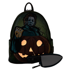 Loungefly Halloween - Michael Myers Pumpkin Glow Mini Backpack (with Coin Bag)