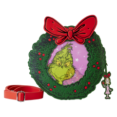 Loungefly Dr Seuss - Dr. Seuss' How the Grinch Stole Christmas! Wreath Crossbody