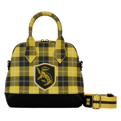 Loungefly Harry Potter - Hufflepuff Patch Varsity Plaid Crossbody Bag