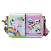 Loungefly Lisa Frank - Holographic Glitter Color Block Crossbody Bag