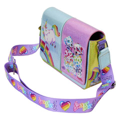 Loungefly Lisa Frank - Holographic Glitter Color Block Crossbody Bag