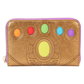 Loungefly Marvel Comics - Thanos Gauntlet Metallic Zip Around Wallet