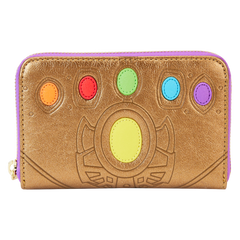 Loungefly Marvel Comics - Thanos Gauntlet Metallic Zip Around Wallet