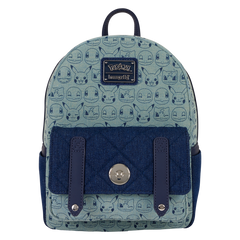 Loungefly Pokémon - Faux Denim All-Over Print Mini Backpack