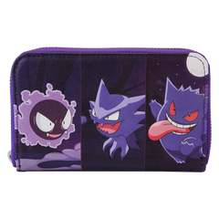 Loungefly Pokemon - Gengar Evolution Zip Around Wallet