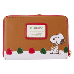 Loungefly Peanuts - Snoopy Gingerbread Wreath Scented Zip Around Wallet