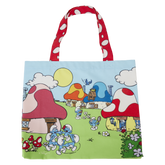Loungefly Smurfs - Village Life Canvas Tote