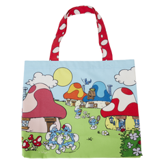 Loungefly Smurfs - Village Life Canvas Tote
