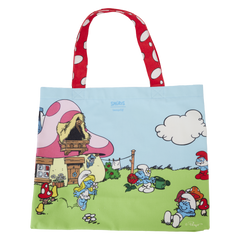 Loungefly Smurfs - Village Life Canvas Tote