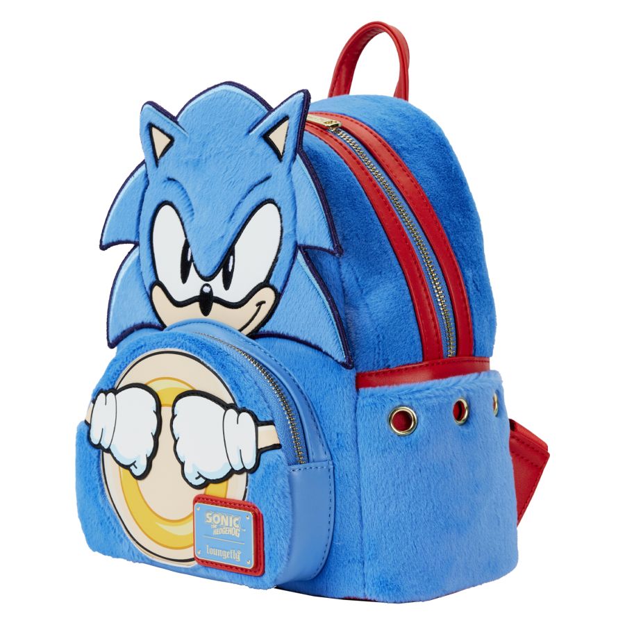 Loungefly Sonic The Hedgehog - Classic Cosplay Plush Mini Backpack