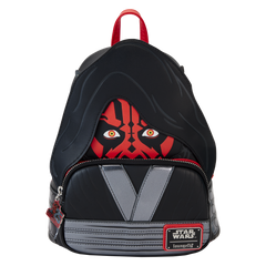 Loungefly Star Wars: The Phantom Menace 25th Anniversary - Darth Maul with Hood Mini Backpack