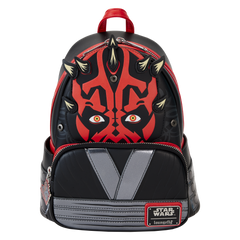 Loungefly Star Wars: The Phantom Menace 25th Anniversary - Darth Maul with Hood Mini Backpack