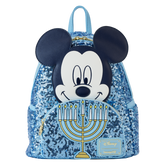 Loungefly Disney - Mickey Mouse Hanukkah Sequin Glow Mini Backpack