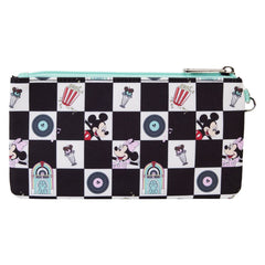Loungefly Disney - Mickey & Minnie Date Diner AOP Nylon Wristlet
