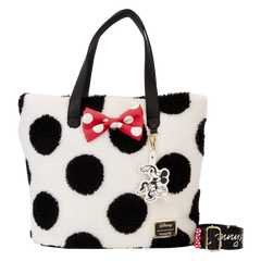 Loungefly Disney - Minnie Rocks The Dots Sherpa Tote Bag