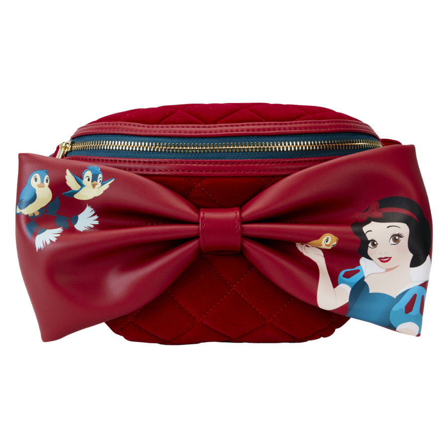 Loungefly Snow White (1937) - Classic Bow Velvet Belt Bag