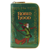 Loungefly Robin Hood (1973) - Classic Book Cover Zip Around Purse