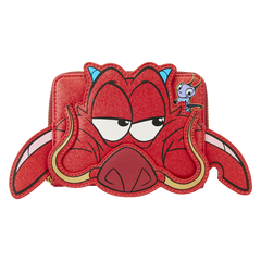 Loungefly Mulan - 25th Anniversary Mushu Glitter Cosplay Cosplay Zip Wallet