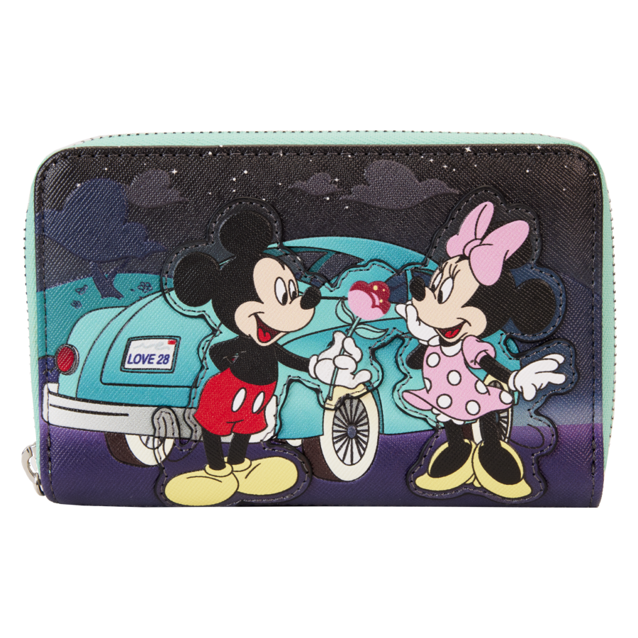 Loungefly Disney - Mickey & Minnie Date Drive-In Zip Wallet
