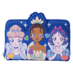 Loungefly Disney Princess - Manga Style Zip Around Wallet