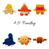 FULL Set of 6 - FUNDAY 4.5" Bumz - BumBumz Plush