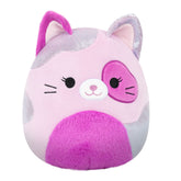 Llsa Pink Cat with W/Fuzzy Belly - 8" "Squishmallow Day" Plush