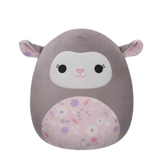 ELEA Grey Lamb Floral Belly-   12" EASTER SQUISHMALLOWS