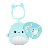 Shah - Teal Whale W/Rainbow Belly - 3.5" Squishmallow CLIP Squishmallow Plush