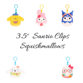 FULL Set of 5 Clips - 3.5" Clips Hello Kitty & Friends TROPICAL SQUISHMALLOW