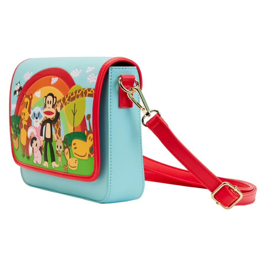 Loungefly Loungefly Lisa Frank Crossbody Bag - Rainbow With Cloud