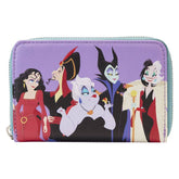 Loungefly Disney Villains - Color Block Zip Around Purse