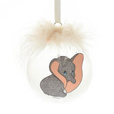 Disney Christmas - Feather Glass Bauble Dumbo