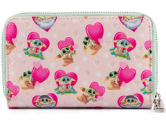 Loungefly Star Wars: The Mandalorian - Grogu Valentines Zip purse