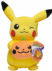 Pikachu with Pumpkin - 8" Pokemon Plush Halloween