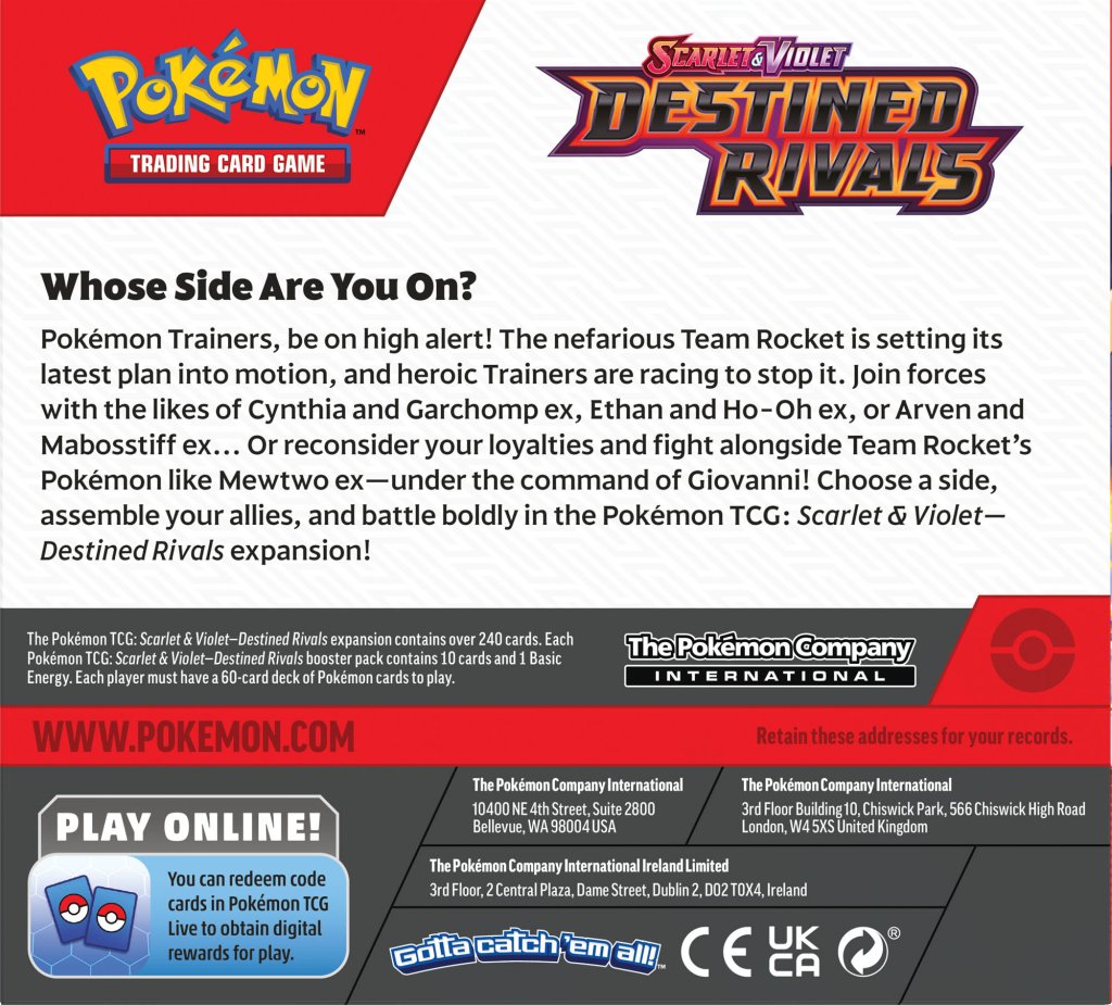 (Sealed Unopened Box (36packs )Pokémon TCG Scarlet & Violet Destined Rivals Booster