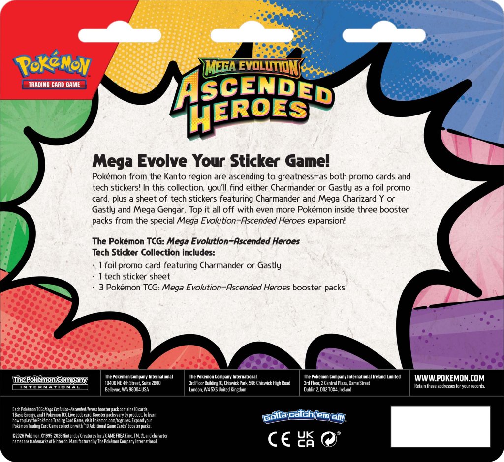 Pokemon TCG ME2.5 Ascended Heroes Tech Sticker Blister