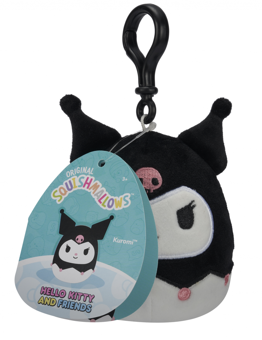 Kuromi - 3.5" Clips Hello Kitty & Friends SQUISHMALLOW