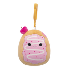 PERL Pink Cherry Toaster Pastry -   3.5" Clips-Ons SQUISHMALLOWS (NEW CLIP DESIGN)