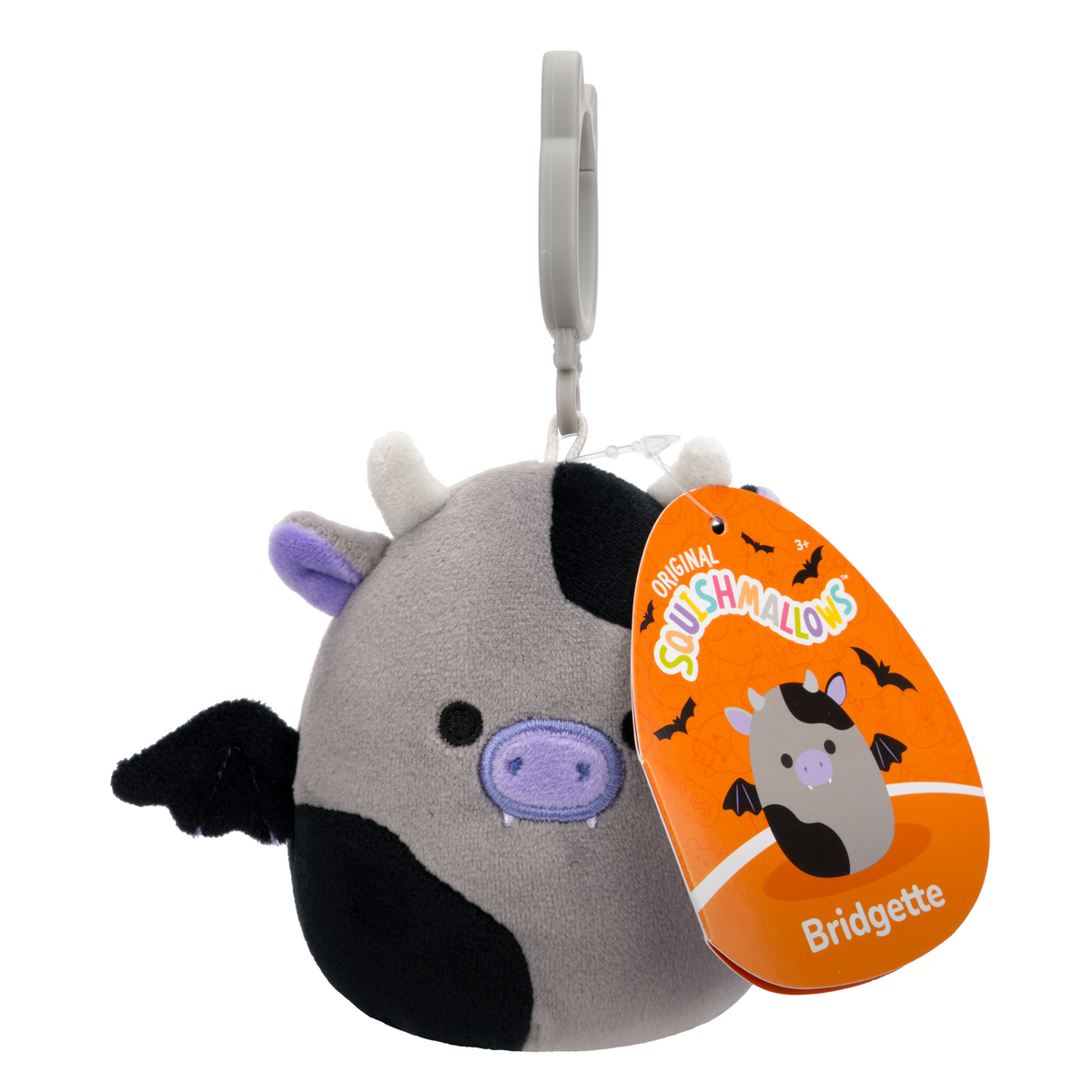 BRIDGETTE Cow Bat - 3.5" Clip Plush Squishmallow