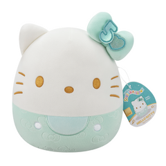 TEAL - 8" HELLO KITTY 50Th Bows - SANRIO SQUISHMALLOWS