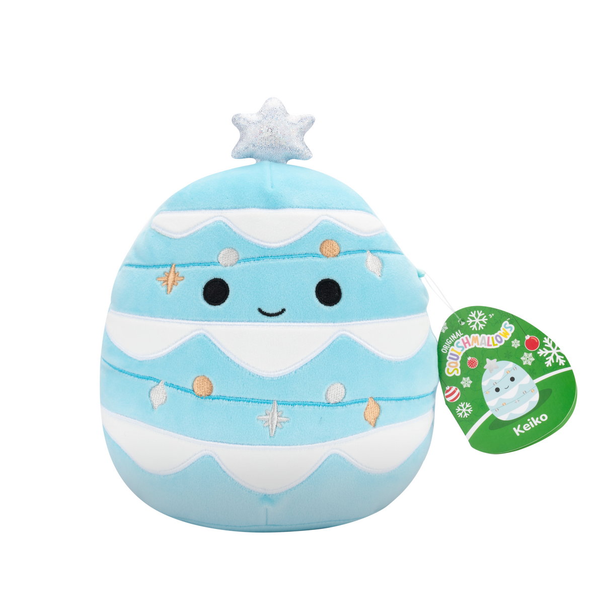 KEIKO -Blue Xmas Tree 7.5" -Holiday Squishmallow (A)